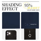 NICETOWN Window Treatment Blackout Curtains - (Navy Color) 52 inches W by 108 inches L Each Panel, Set of 2 Panels, Blackout Drape Panels for Nursery NICETOWN