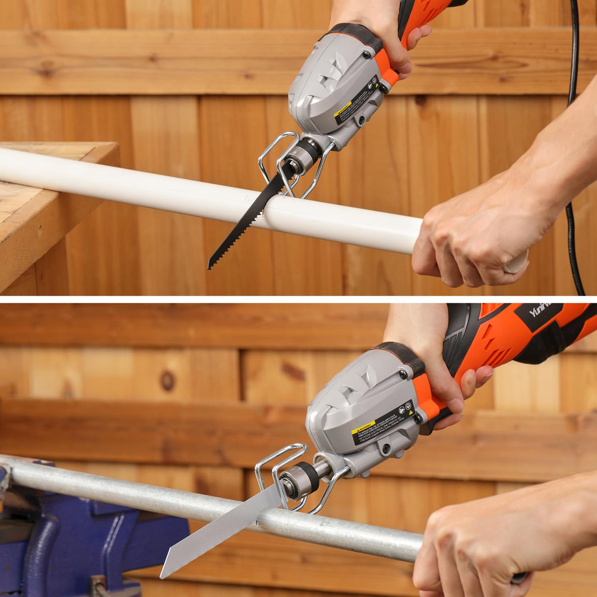 Yunirvana 5.0 Amp Variable-Speed Corded Reciprocating Saw - 3000spm for Versatile Cutting, 1/2" Stroke Length, Up to 4-1/2" Cutting Capacity for Wood and Metal Yunirvana