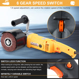 Burnishing Polishing Machine, 2200W Electric Wire Drawing Machine 110V Wheel Polisher Sander with 2 Wheels #80#180#, for Metal Stainless Steel Wood Polishing Consfly