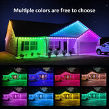 100FT Permanent Outdoor Lights, RGB LED Eaves Lights with APP/Remote Control, IP67 Waterproof LED String Lights for Christmas, Halloween, Garden Decor DIERLIGHT