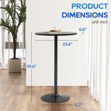 FDW Pub Table 40 Inch Height Cocktail Table Round Bistro Bar Table for Home and Kitchen Dining FDW