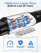 Immersion Blender, Heavy Duty Copper Motor, Stainless Steel Smart Stick with Egg Beaters, Potato Masher, Chopper/Food Processor Potane