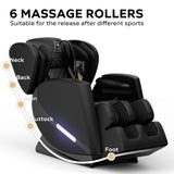 VUYSUYVY Massage Chair Full Body, Zero Gravity Massage Chair Recliner for Back Fatigue with Heat, Airbags, Foot Rollers, Bluetooth and LCD Touch Screen, Fit Office and Home Relaxation VUYSUYVY