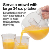 Proctor Silex Juicer Electric Citrus Juicer Machine, 34 oz., for Orange, Lemon, Grapefruit Juice, White and Green (66340) Proctor Silex