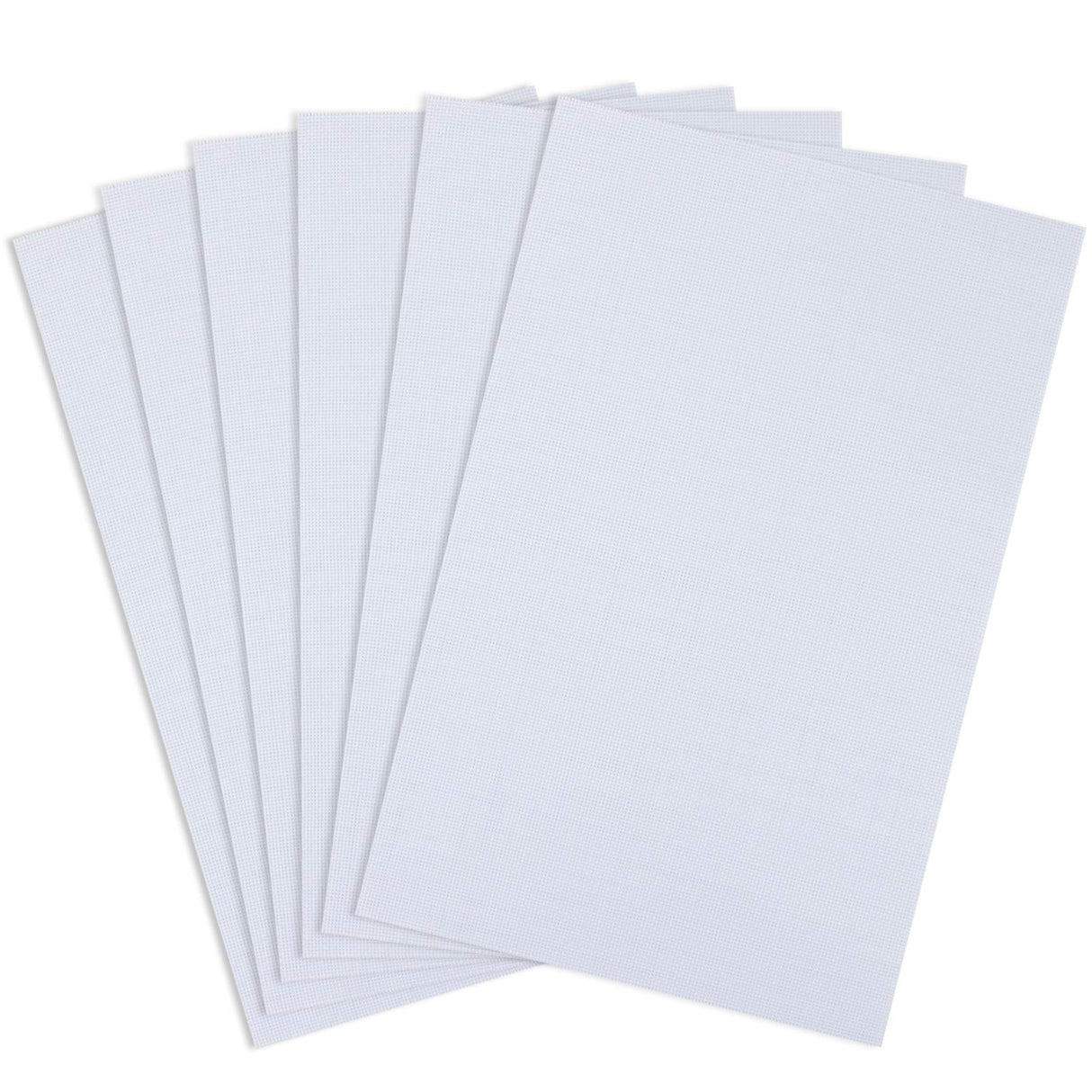 Similane 6 Pieces Aida Cloth 14 Count Cross Stitch Fabric, White, 12 by 18-Inch Similane