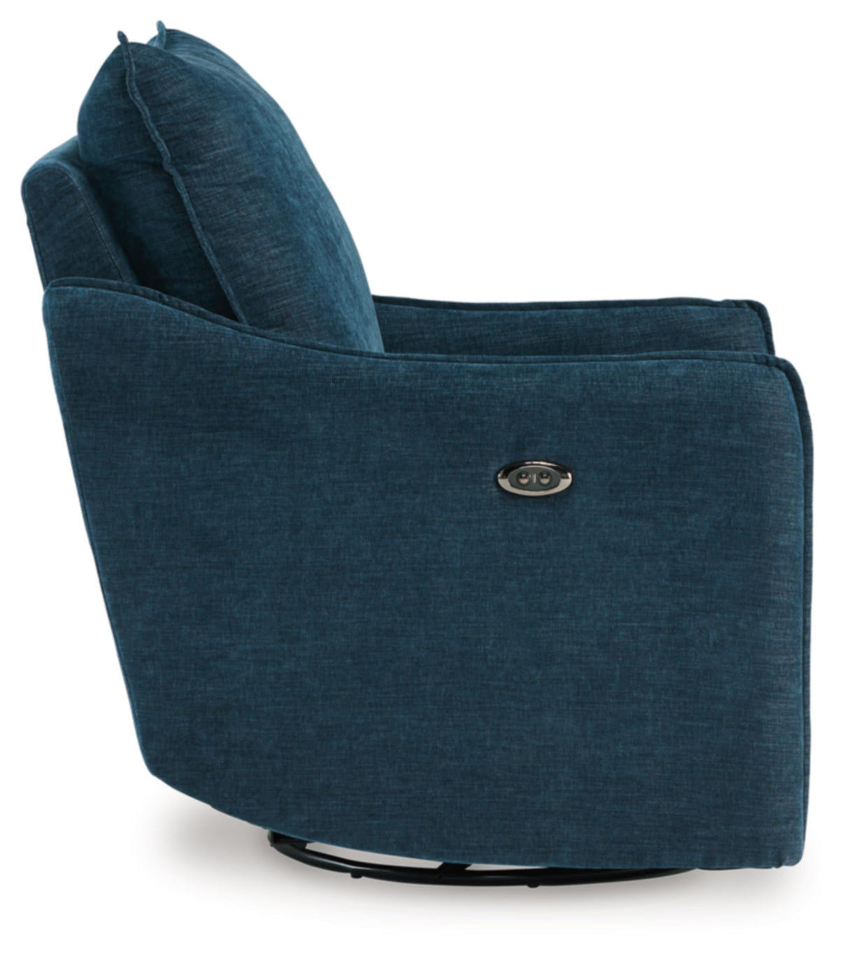 Signature Design by Ashley McBurg Contemporary Swivel Power Recliner with USB Ports, Blue Signature Design by Ashley