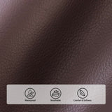 EONIX Dual Motor Oversized Power Lift Recliner Chair for Elderly, 400lbs Heavy Duty Leather Recliner with Massage and Heat, Big and Tall Lay Flat Lift Chair with Cup Holders, SLRY006063, Dark Brown EONIX