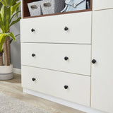 Generic Tall Wardrobe Armoire White 3 Door & 3 Drawers Bedroom Storage Cabinet Closet, Large, E126258846664 Generic