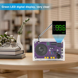 Radio with 2inch Speaker and Acrylic Case, DIY FM Radio Soldering Project, Electronic Soldering Practice Kit for High School STEM Education LEPANDA