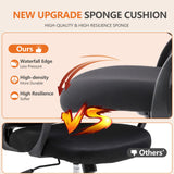 Sweetcrispy Tall Drafting Desk Chair - Ergonomic High Stool Computer with Adjustable Height and Comfy Lumbar Support, Office Rolling Counter for Standing Desk with Flip-up Arm and Footrest, Black Sweetcrispy