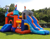 16x12FT Commercial Grade Bounce House Castle Inflatable, (Heavy Duty PVC), (1100w Blower)- 2 Slide, Ball Pit, Basketball Hoop, Obstacle - Bouncy House for Big Kid 5-12, Outdoor Party Toy Pool Backyard Okayego