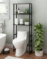 Furinno Turn-N-Tube with 3 Shelves Toilet Space Saver, Espresso/Black Furinno