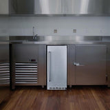 NewAir 15" Commercial Beverage Refrigerator | Weatherproof Stainless Steel Fridge | Built-In or Freestanding Outdoor Patio Fridge For Beer, Wine, Food NCR032SS00 NewAir