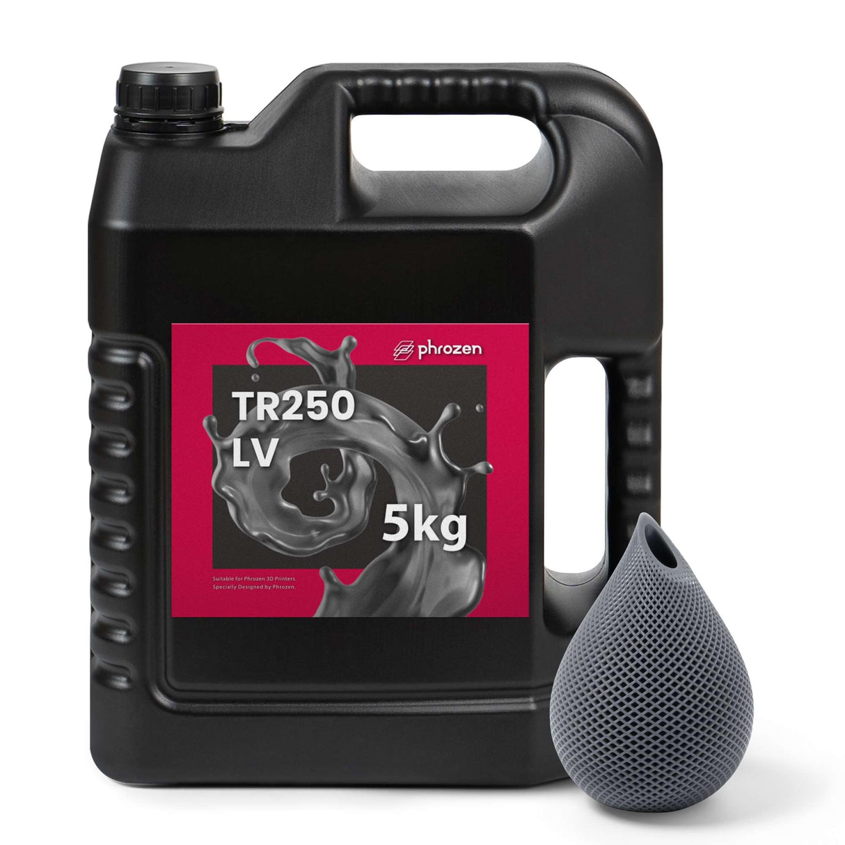 phrozen High Temp 3D Printer Resin [TR250LV], Functional Resin HDT80 °C 405nm DLP LCD UV-Curing Photopolymer Resin for Prototyping, Ducting, Molding, High Precision Printing,5kg phrozen