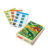 Melissa & Doug National Parks Alphabet & Animals 24-Piece Cube Puzzle (Everglades, Arches, Yellowstone) - FSC Certified Melissa & Doug