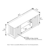 Furinno Econ Entertainment Center, Black/Black Furinno