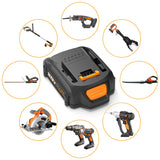 rebicacate 2 Packs 20v Lithium Battery Replacement for 20V PowerShare Battery for WA3520 WA3525 WA3575 WG151s WG155s WG251s WG255s WG540s WG545s WG890 WG891 rebicacate