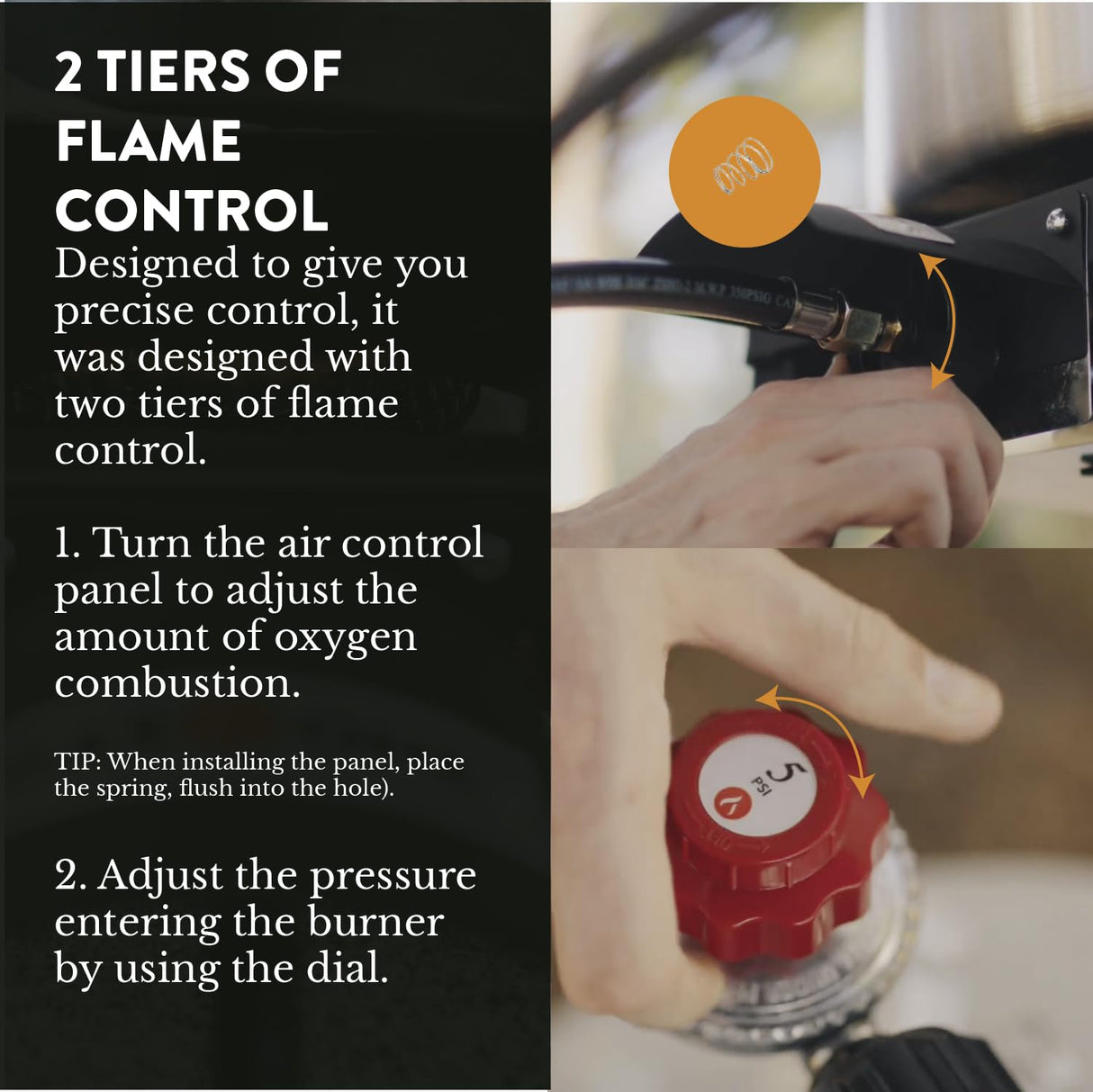 GasOne High Pressure Single Propane Burner - Outdoor Cooking with Heat Shield and Guard – Propane Burner Head for Camping, Tailgating, Seafood Boil, Home Brewing - Patent Pending Gas One