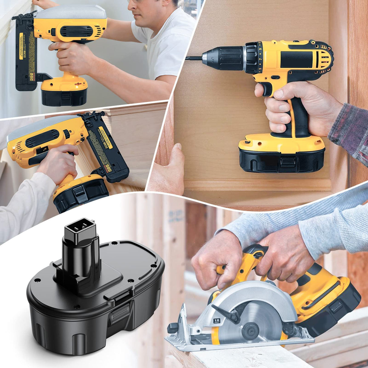 Powerextra 4.5Ah 18V DC9096 DC9098 Replacement Battery Compatible with Dewalt 18 Volt XPR Battery DC9099 DW9095 DW9096 DW9098 DE9038 Cordless Power Tools Powerextra