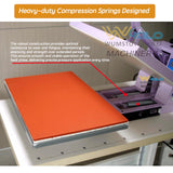 Large Heat Press 16x24 Manual with Slide-Out Base, Industrial Grade 2000W Clamshell Heat Press Machine for T-Shirts - Purple/Green Heat Transfer Equipment for Sublimation, DTF & Vinyl (Purple) WUMSTOT