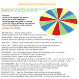 Sonyabecca Parachute, Play Parachute 10ft 12ft 16ft with 12 Handles 20ft 24ft with 16 Handles for Kids Cooperation Group Play Sonyabecca