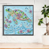 5D Sea Turtle Special Shape Diamond Art Painting Kits for Adults, DIY Crystal Rhinestones Small Animals Picture Diamond Dots Paintings Adult Craft Kits for Beginner Paintcolor