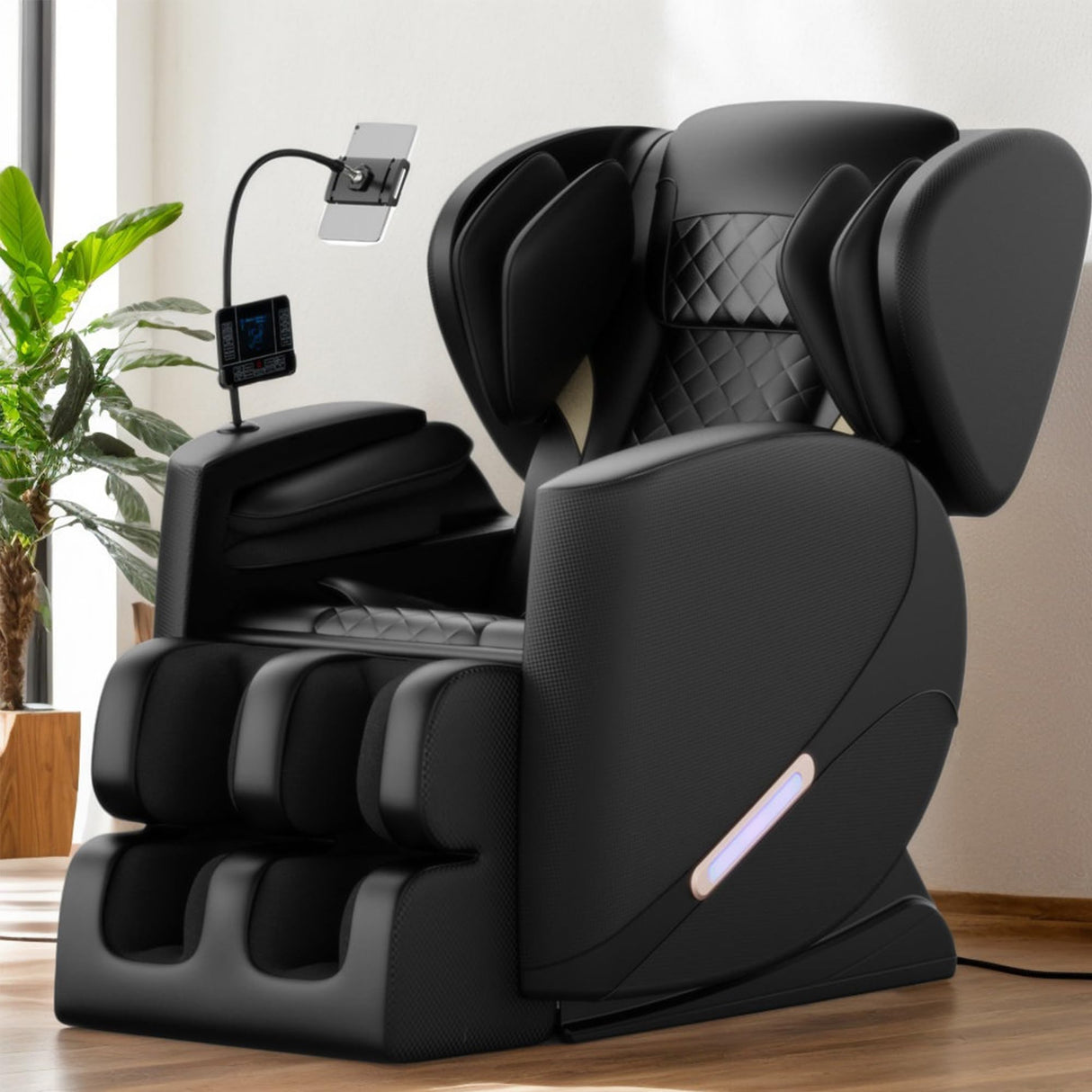 VUYSUYVY Massage Chair Full Body, Zero Gravity Massage Chair Recliner for Back Fatigue with Heat, Airbags, Foot Rollers, Bluetooth and LCD Touch Screen, Fit Office and Home Relaxation VUYSUYVY