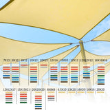 Shade&Beyond 10'x10' Sun Shade Sails Curved Canopy Square Sand 185GSM Shade Sail Permeable for Patio Deck Yard Backyard, (We Make Custom Size) Shade&Beyond