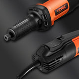 VEVOR Die Grinder, 1/4" Collet Variable Speed (10000-28000RPM), Heavy Duty Electric, Ergonomic Grip for Rust Removal, Grinding, Cutting, Polishing, Welding Repair, Deburring, with 1/4" & 1/8" Collets VEVOR