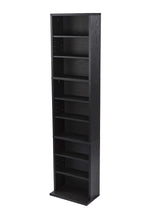Atlantic Herrin Media Storage Cabinet – Protects & Organizes Prized Music, Movie, Video Games or Memorabilia Collections, PN 74736250 in Ebony Atlantic