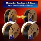 PC 3D Printer Filament, High Temperature Resistant, Low Warpage, Upgrade Cardboard Spool, 1kg, Dimensional Accuracy +/-0.03mm, 1.75mm, White JUSTMAKER