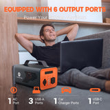 Camelenergy Lifepo4 Power Station 230Wh 200W LiFePO4 Power Generator Multiple Outlets AC Outlet PD 60W Stable Solar Generator for Home Trip Blackout Camping Gear Outdoor Emergency camelenergy