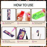 INCOK Singer Diamond Art Bookmarks - 6 Pcs DIY Pop Star Diamond Painting Bookmarks Kits Aesthetic Art Craft Festival Holiday Birthday Gift for Book Lovers Adult Beginners Fans Music Lover INCOK