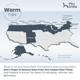 PHI VILLA 10 x 20 ft Carport Metal Carports with Galvanized Steel Roof, Sturdy Heavy Duty Metal Carport for Cars, Boats, and Tractors PHI VILLA