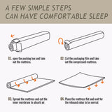 PayLessHere 10 Inch Mattress Green Tea Memory Foam Mattress CertiPUR-US Certified,Removable Soft Cover,Fiberglass Free,King mattresses for Bed Frame, Bunk Bed, Trundle, Daybed,White PayLessHere