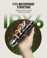 Maestri House Rechargeable Milk Frother with Stand, Handheld Electric Foam Maker Waterproof Detachable Stainless Steel Whisk Drink Mixer Foamer for Lattes, Cappuccino Maestri House