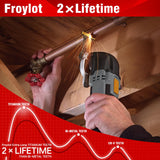 49pcs Titanium Oscillating Tool Blades High-Carbon Steel Multitool Blades, Universal Multi Tool Blades Kits for Metal Wood Cutting, Fit Dewalt Bosch Milwaukee Ryobi Rockwell Fein Makita FROYLOTㅤ