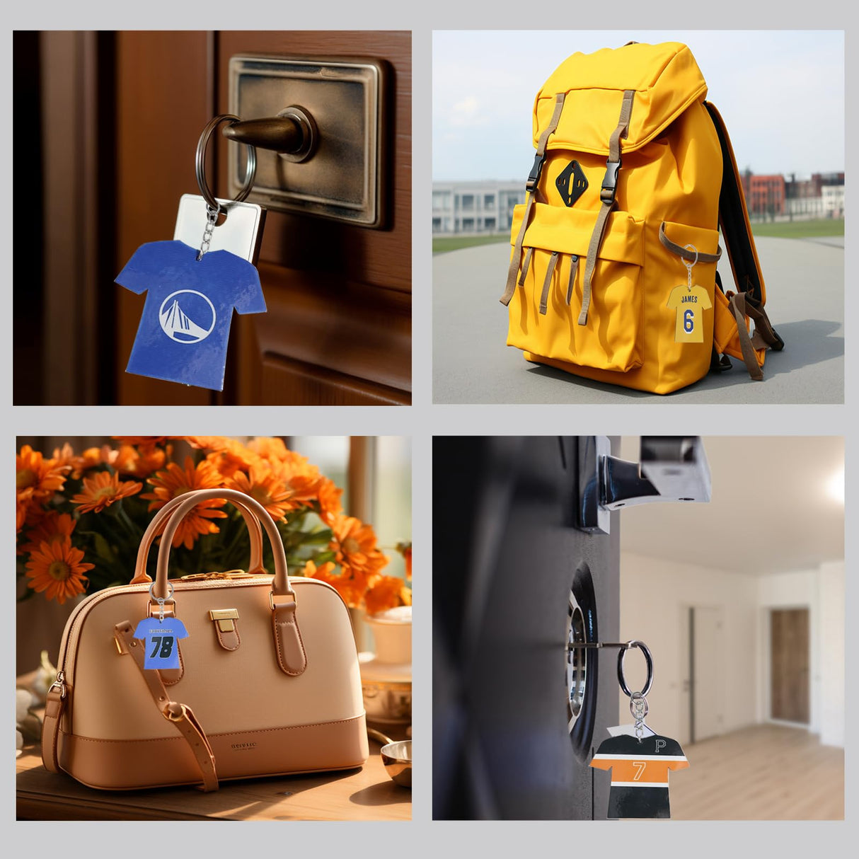 XKCWXY 72Pcs Sublimation Keychain Blanks Bulk - Sublimation Blanks Keychain with White Protective Film - MDF Sports Keychain - Heat Transfer Keychain Blanks Double Sided XKCWXY