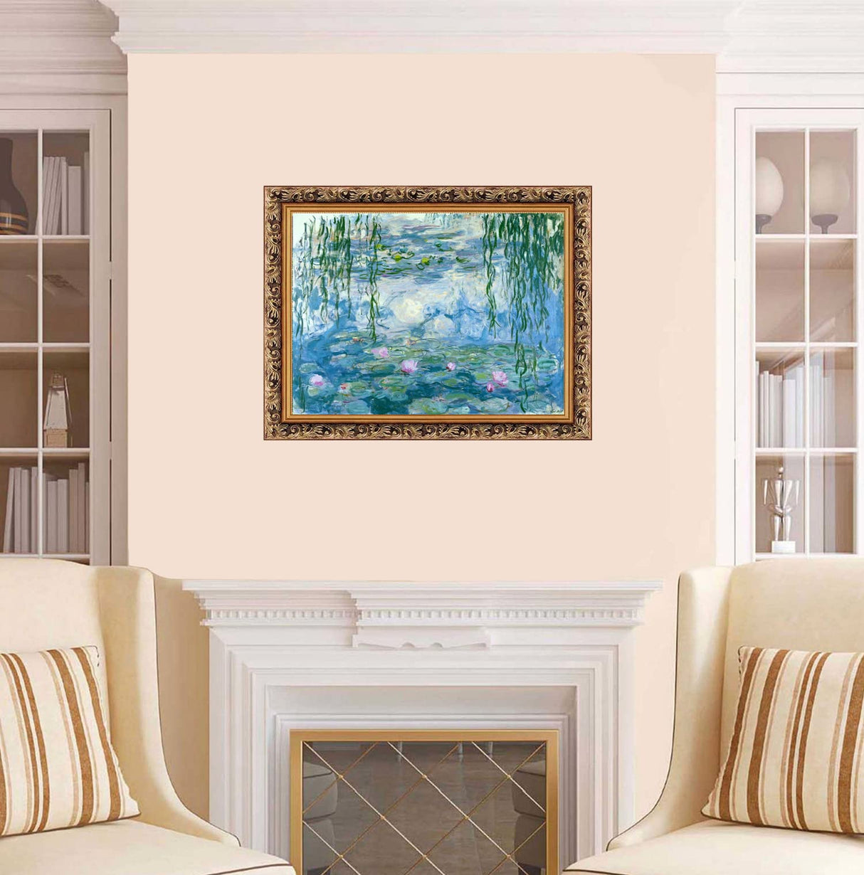 liziciti 2-Pack 5D Diamond Painting Kits, Full Drill Monet Iris Garden & Water Lily Famous Diamond Paintings Collection for Home Wall Decor DIY, 12x16in liziciti
