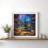 BYGFHLYW 5D Diamond Painting Kits for Adults, Magical Hat Diamond Art Kits for Adults Beginner, DIY Full Drill Diamond Dot Gem Painting for Home Wall Decor 13.7x13.7 inch BYGFHLYW