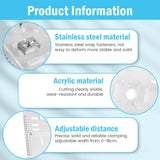 GLMFAN Acrylic Router Table Insert Plate Router Templates Woodworking Benches Router Flip Plate Adjustable Trimming Machine Flip Plate Clear Wood Milling Flip Plate Cutting Engraving Auxiliary Board GLMFAN