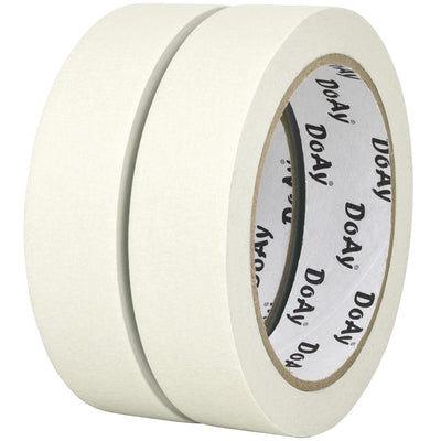 DOAY 2 Pack White Masking Tape - Painters Tape 1 Inch Wide - Multi-Surface, Water Resistant, Indoor & Outdoor Use - 180FT Total - Artist Tape for Paint, Wall, Watercolor, Car, DIY (#4010)