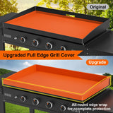 36 Inch Griddle Cover Silicone Protective Mat for Blackstone, Upgrade All-round Edge Silicone Grill Mat Griddle Protector Blackstone Accessories Protect from Dust & Rust MFTEK