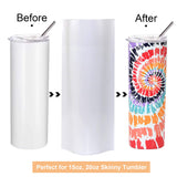 5x10 Inch Sublimation Shrink Wrap Sleeves, White Sublimation Shrink Wrap for Tumblers, Mugs, Cups and More, 60 Pcs Sublimation Shrink Film rebucas