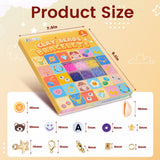 FZIIVQU 6100Pcs Clay Beaded Bracelet Making Kit for Girls 24 Colors Friendship Bracelet Beads Kit with Letter Beads Polymer Heishi Bead for Jewelry Making FZIIVQU