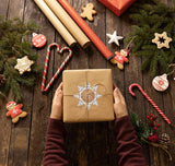 Ovootok Wooden Christmas Tree Ornaments, 27PCs 3D Hanging Christmas Decorations, Rustic Farmhouse & Winter Wonderland Ornaments for Christmas Tree Xmas Party, Santa Claus Snowman Snowflake (White) Ovootok