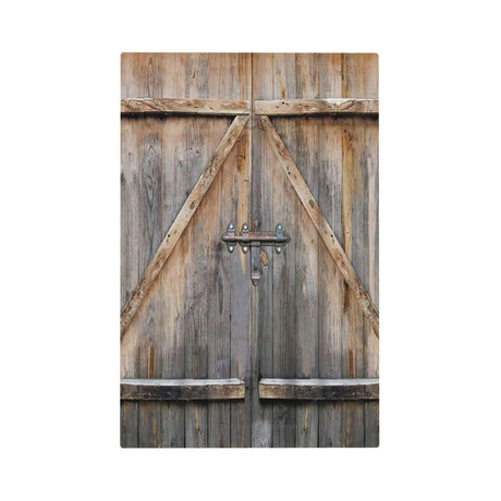 Kitchen Rustic Country Farmhouse Vintage Brown Wood Wooden Garage Cabin Barn Door 1-Gang No Blank Decorative Light Switch Wall Plate Cover Jumbo Size Electrical Device Outlet Cover Faceplate 5 x 3 IN JIEXUTE