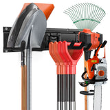 Garage Garden Tool Storage Rack Organizer Wall Mount, Yard Shovel Rack Holder Organization, Heavy-Duty Extra Width Panels for Hanging Landscaping Equipment,Ladders,Sport Gears,Hoses,Lawn Trimmer SMARTOLOGY