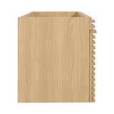 Modway Render 48" Double Sink Compatible (Not Included) Bathroom Vanity Cabinet in Oak Modway