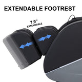 MYTHIA A303 Massage Chair iRest System, Full Body with Heat, Zero Gravity, 53.15" SL Track Shiatsu Recliner with Auto Body Scan, Bluetooth Speakers, Footrest Calfrest Extension (Black) MYTHIA